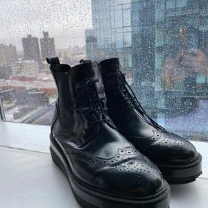 Un Paso Más Platform oxford chelsea boot